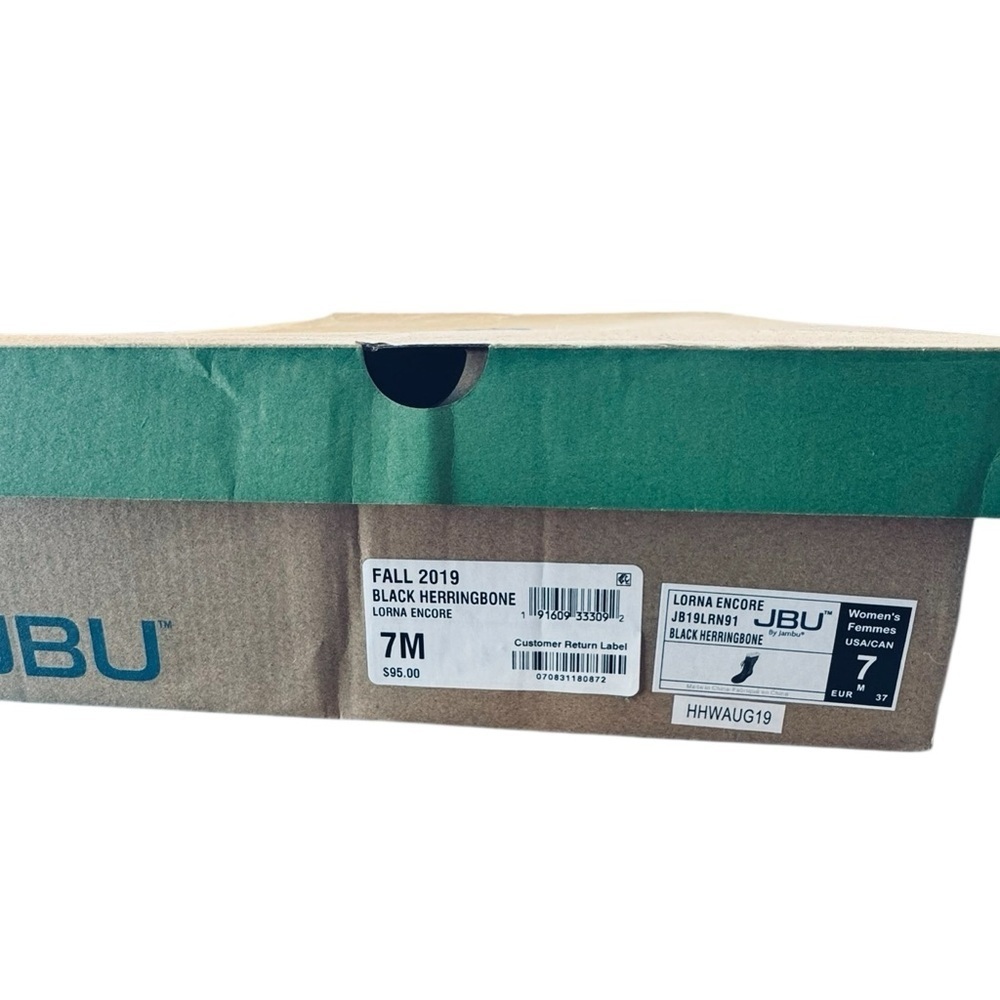 JBU by Jambu Lorna Encore Weather Ready Snow Boot, Black Herringbone 7 M in box - Picture 12 of 12